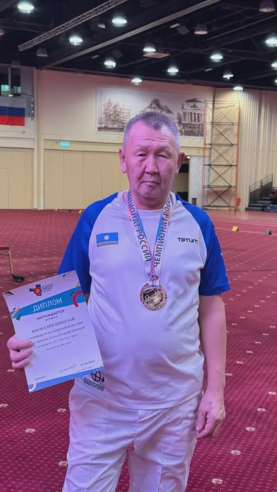 Николай Кириллин стал чемпионом России среди ветеранов